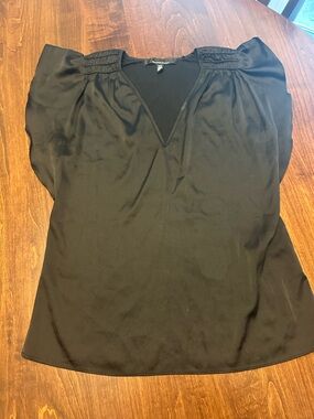 Women’s Black V-Neck Blouse